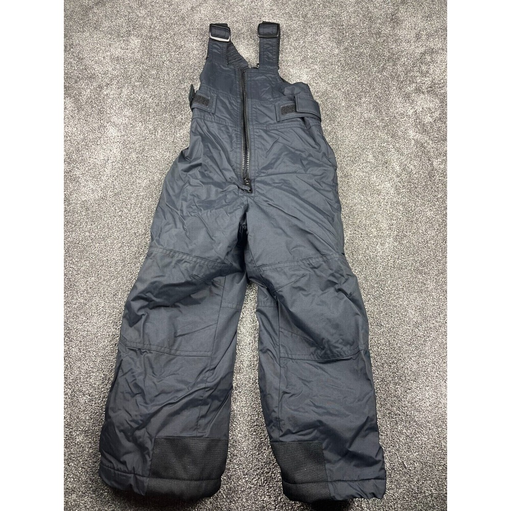 COLUMBIA YOUTH 4/5 BLACK SKI SNOWBOARD OVERALL PANTS‎ BIB INSULATED ADJUSTABLE